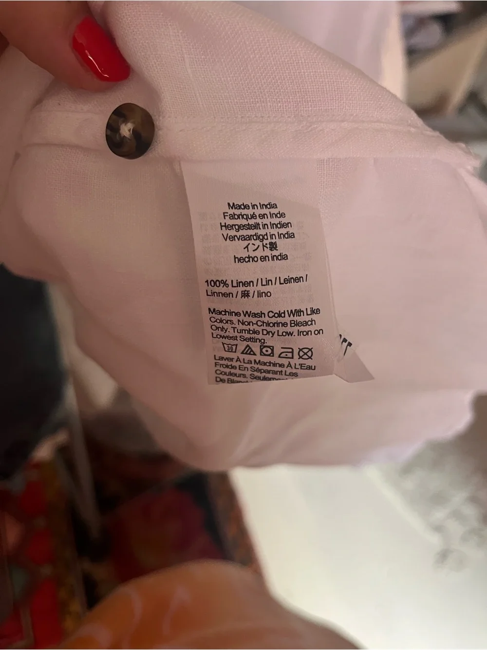 J. Crew Linen Short Sleeve Button Down Shirt XS